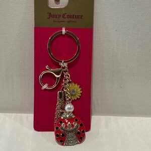 NWT Juicy Couture Bag Charms and Key holder.